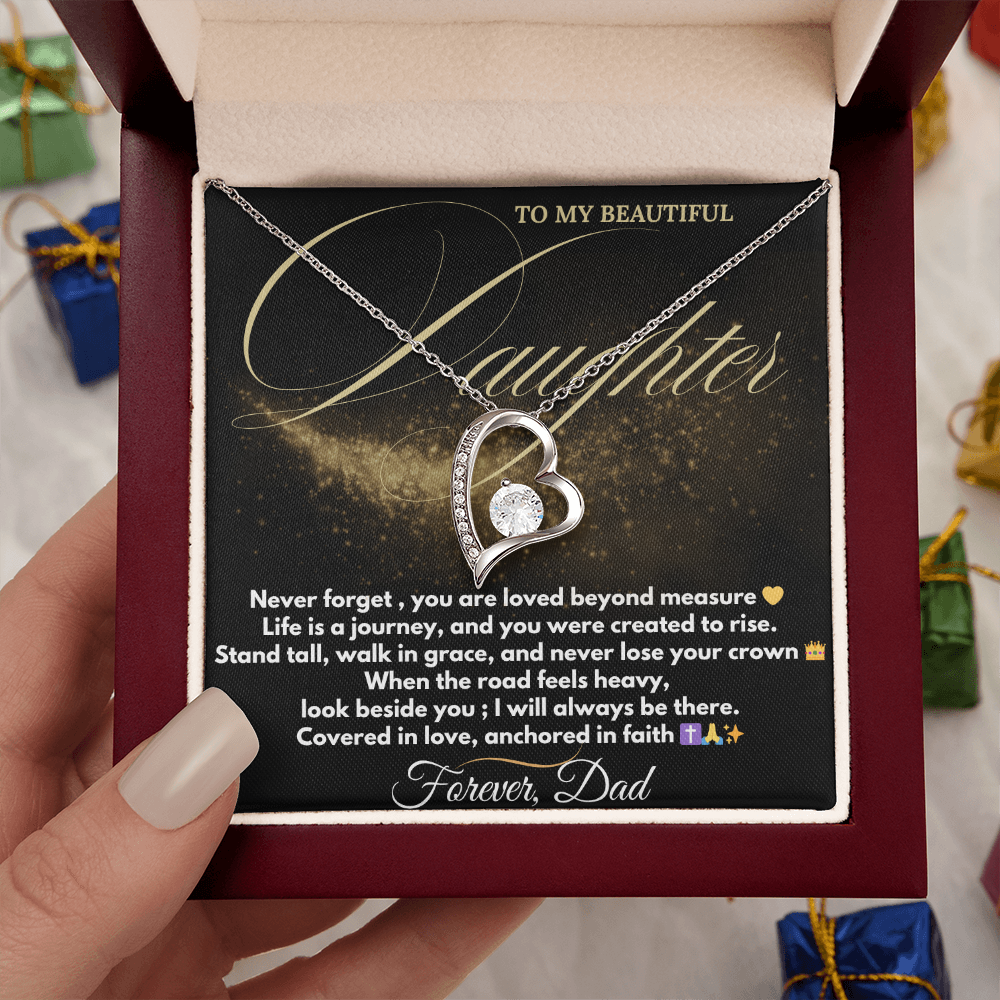 Forever Love Necklace – Dad to Daughter Gift | Faith & Legacy Jewelry