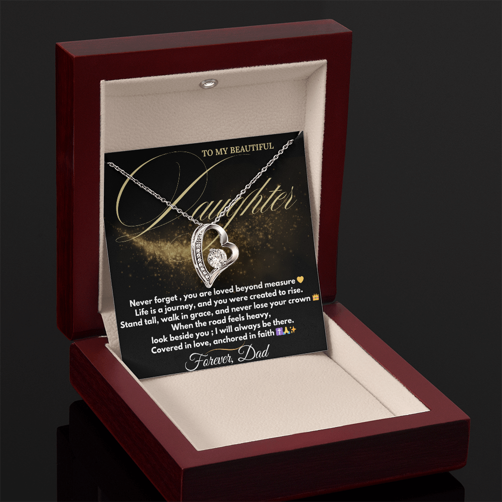 Forever Love Necklace – Dad to Daughter Gift | Faith & Legacy Jewelry