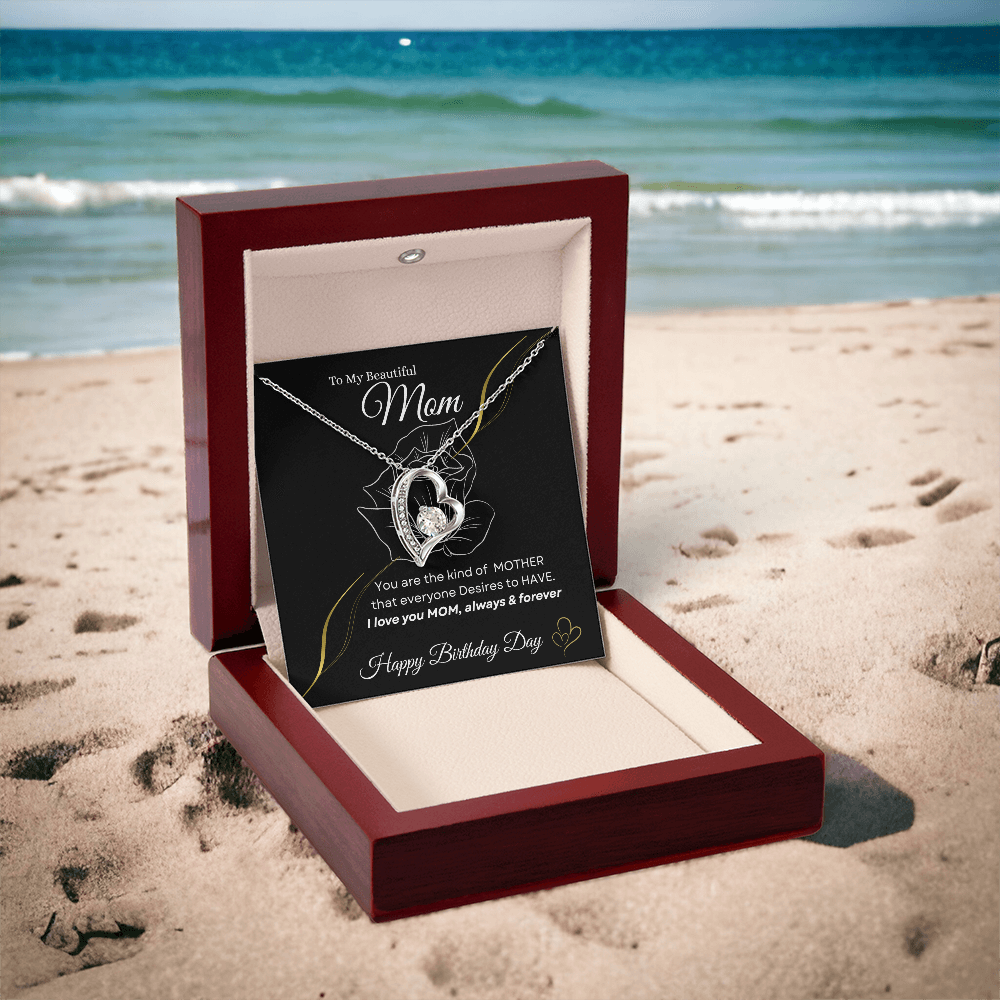 Forever Love Necklace |Happy Birthday Day🎁 Gift for Mom from Son or Daughter| Free LED Gift Box