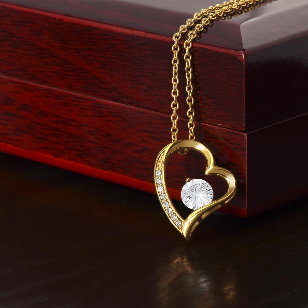 Gold Forever Love Necklace Gift for Wife