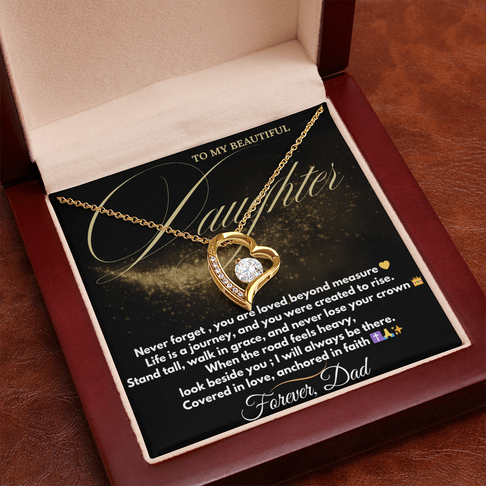 Forever Love Necklace – Dad to Daughter Gift | Faith & Legacy Jewelry