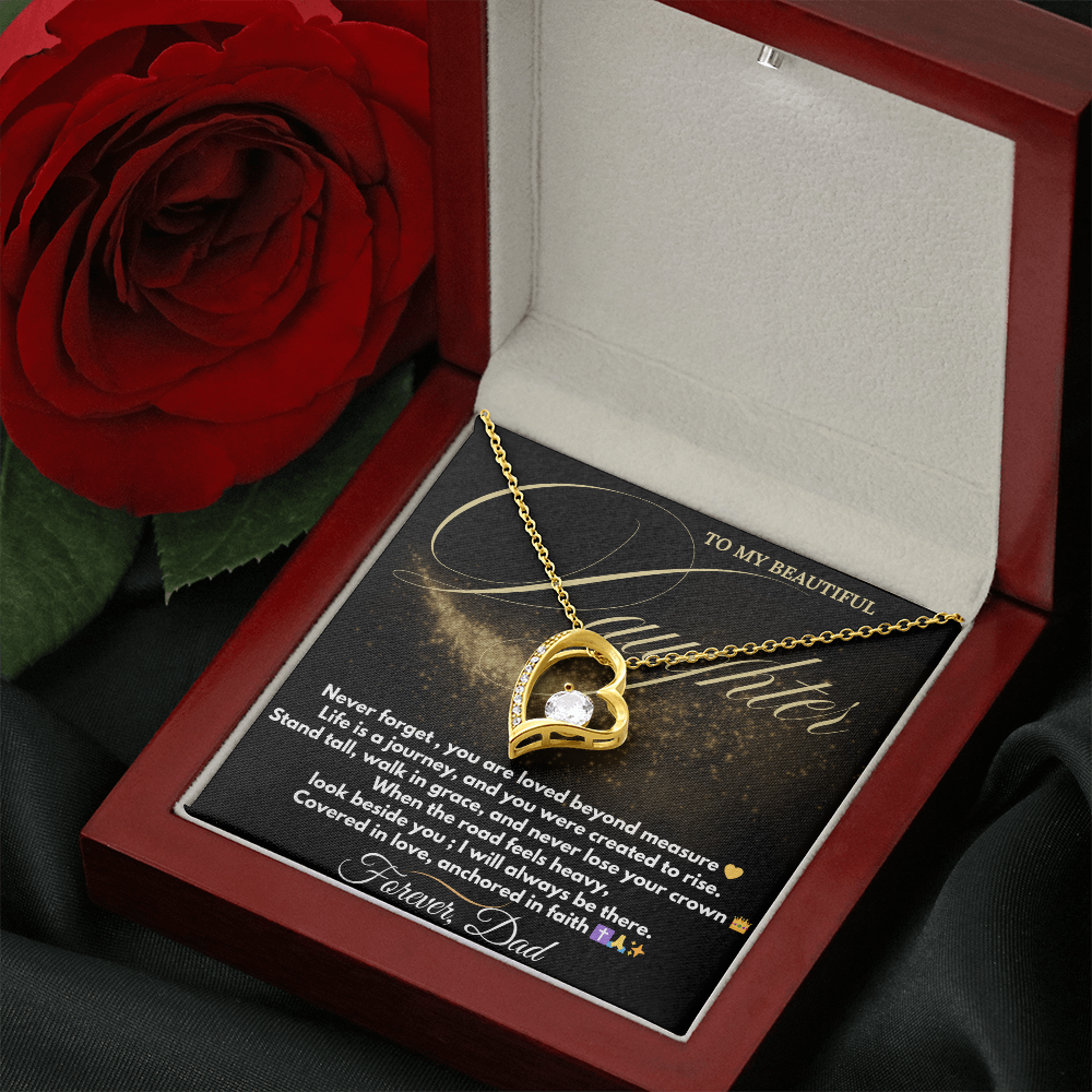 Forever Love Necklace – Dad to Daughter Gift | Faith & Legacy Jewelry