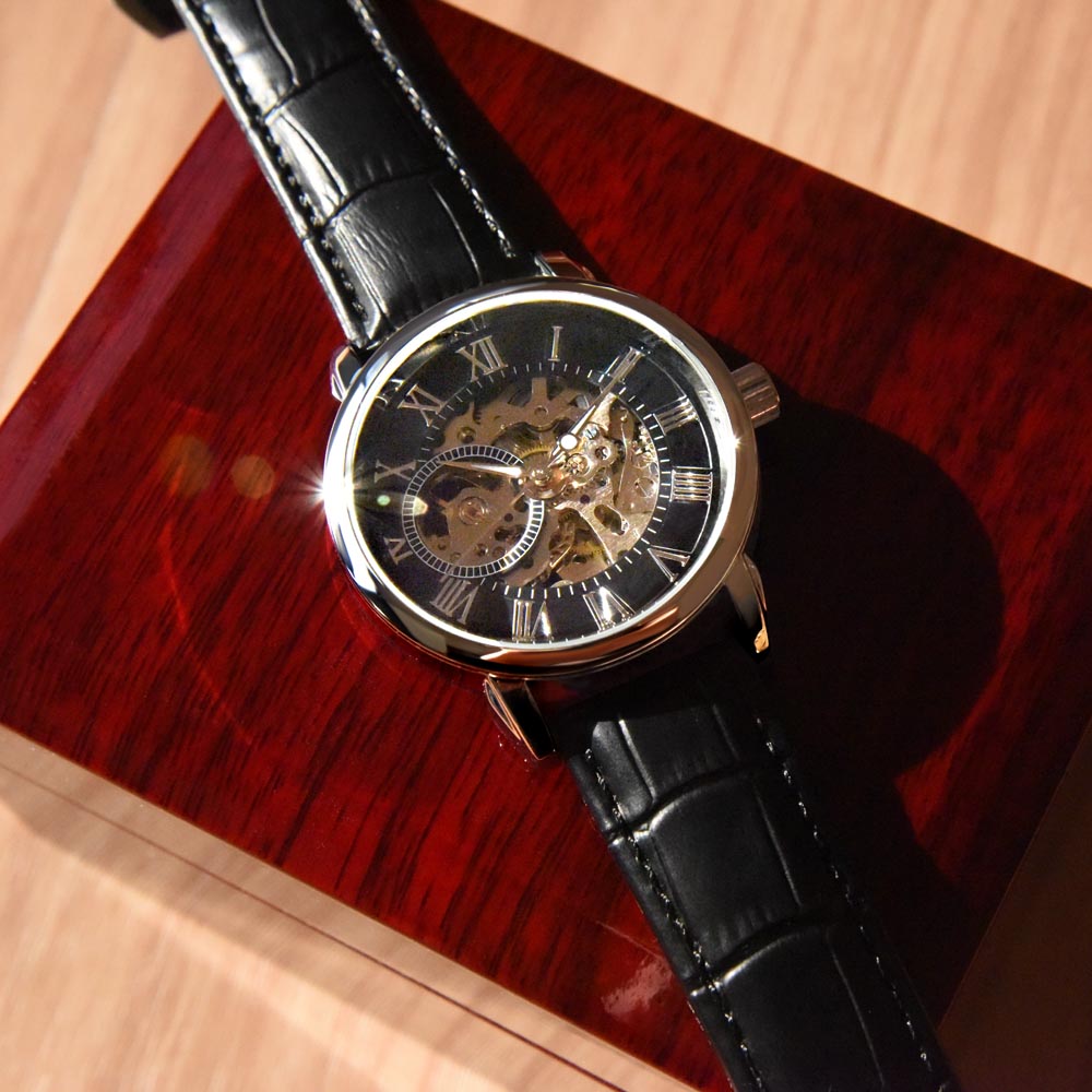 dad to son openwork watch gift