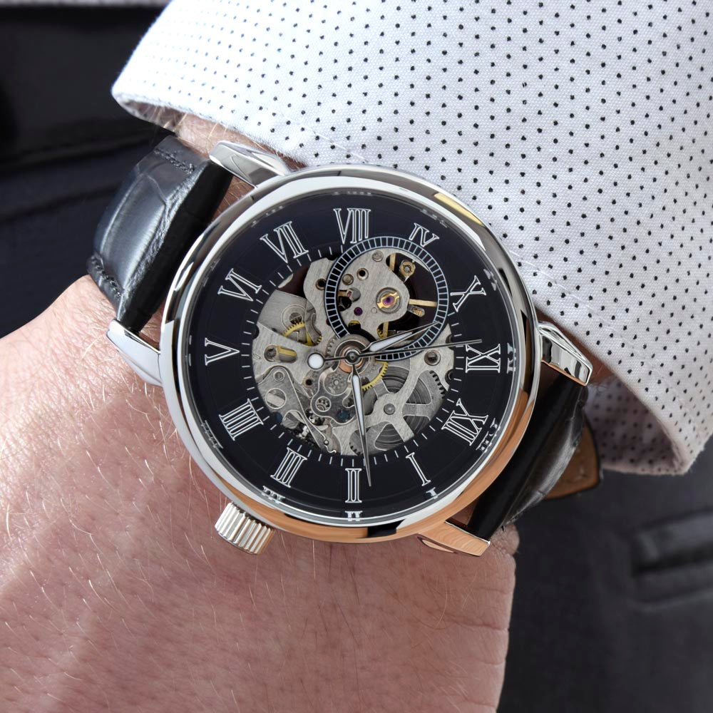 dad to son openwork watch gift