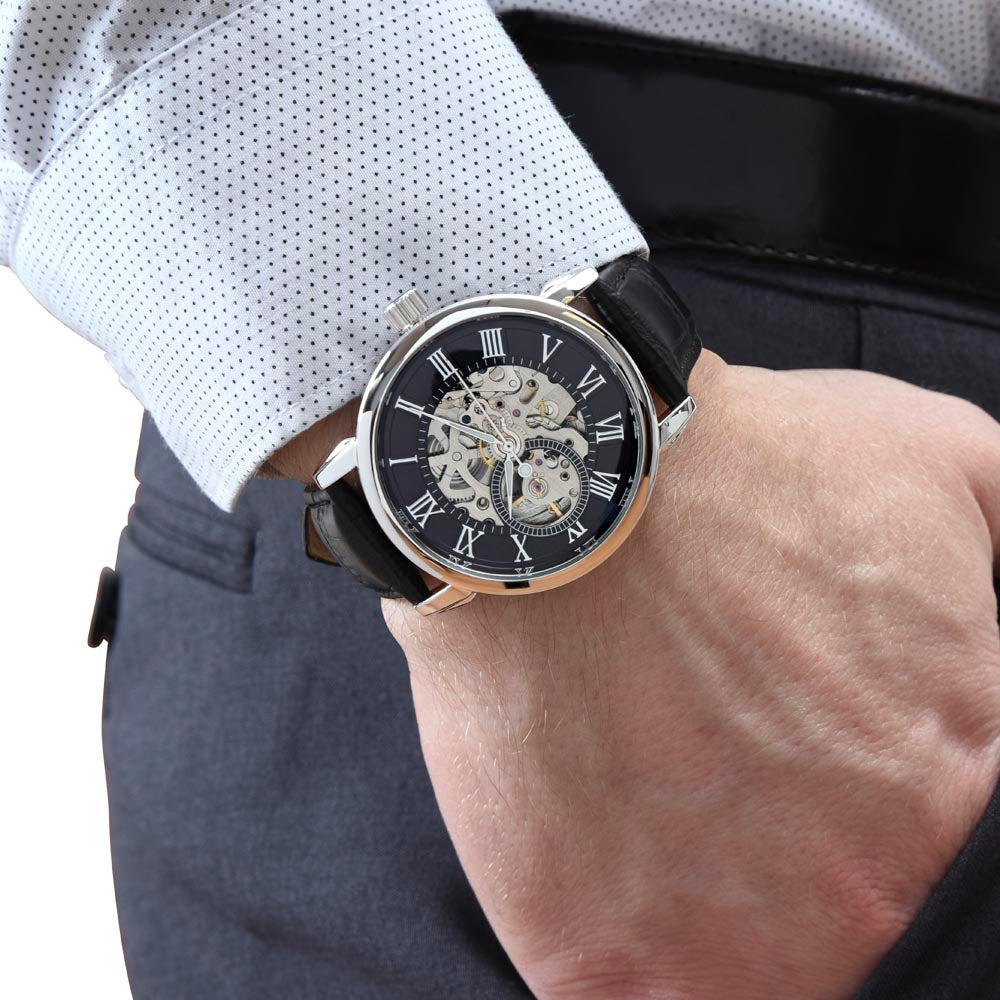 dad to son openwork watch gift