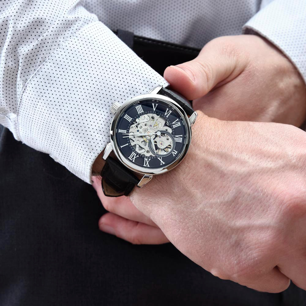 dad to son openwork watch gift