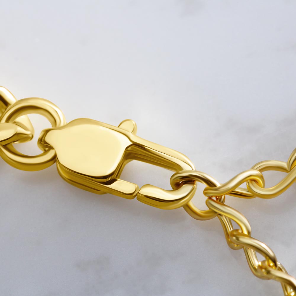 To My Son – From Mom | 18K Gold Cuban Link Chain with Message Card