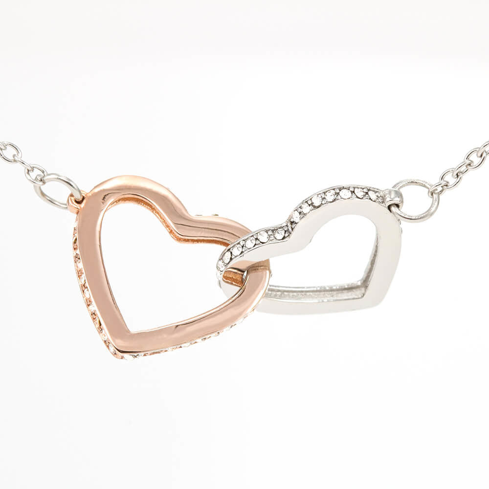 To My Daughter from Mom & Dad | Interlocking Hearts Necklace