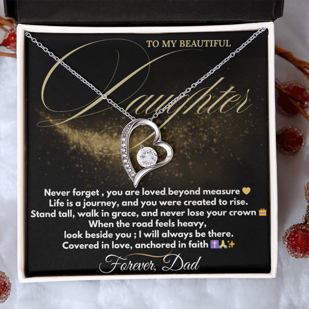 Forever Love Necklace – Dad to Daughter Gift | Faith & Legacy Jewelry