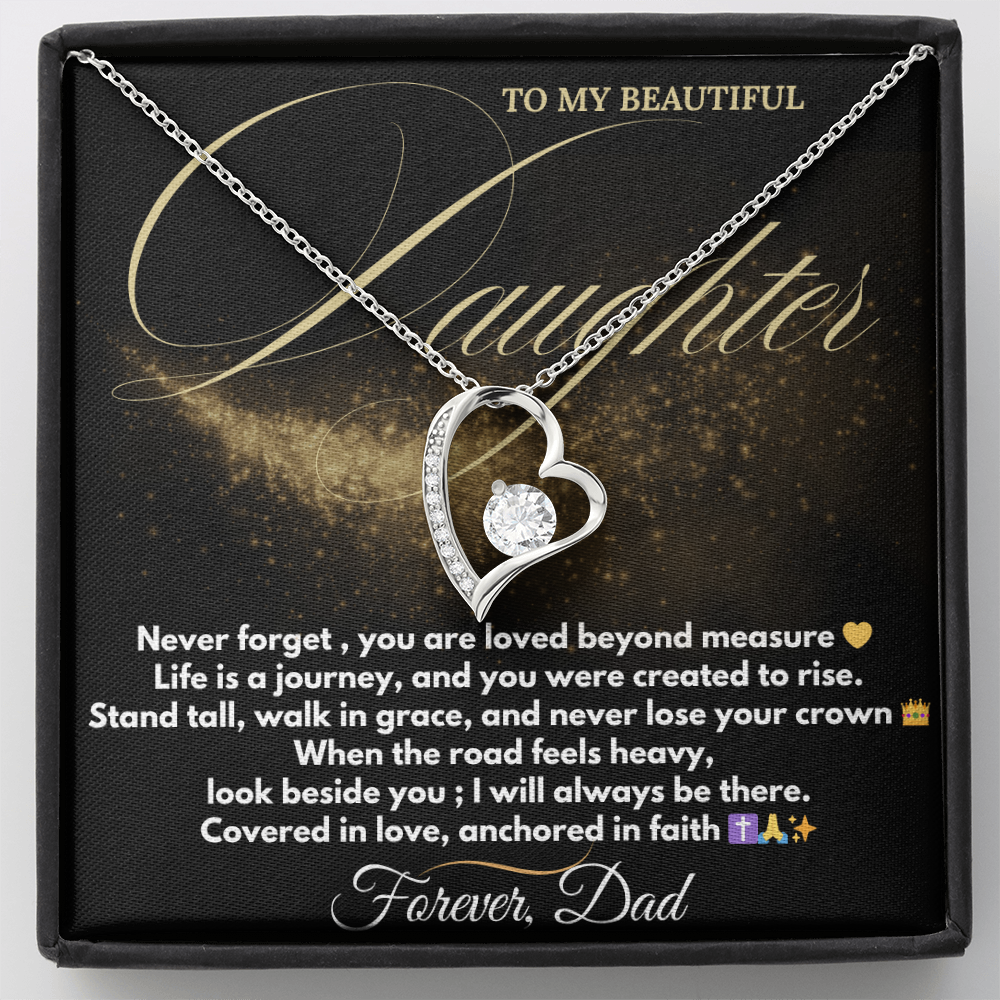 Forever Love Necklace – Dad to Daughter Gift | Faith & Legacy Jewelry