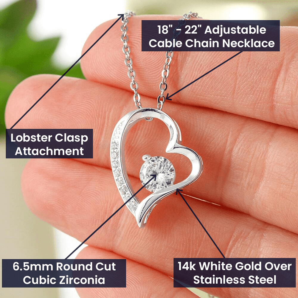 Dad to Daughter Forever Love Necklace gift.