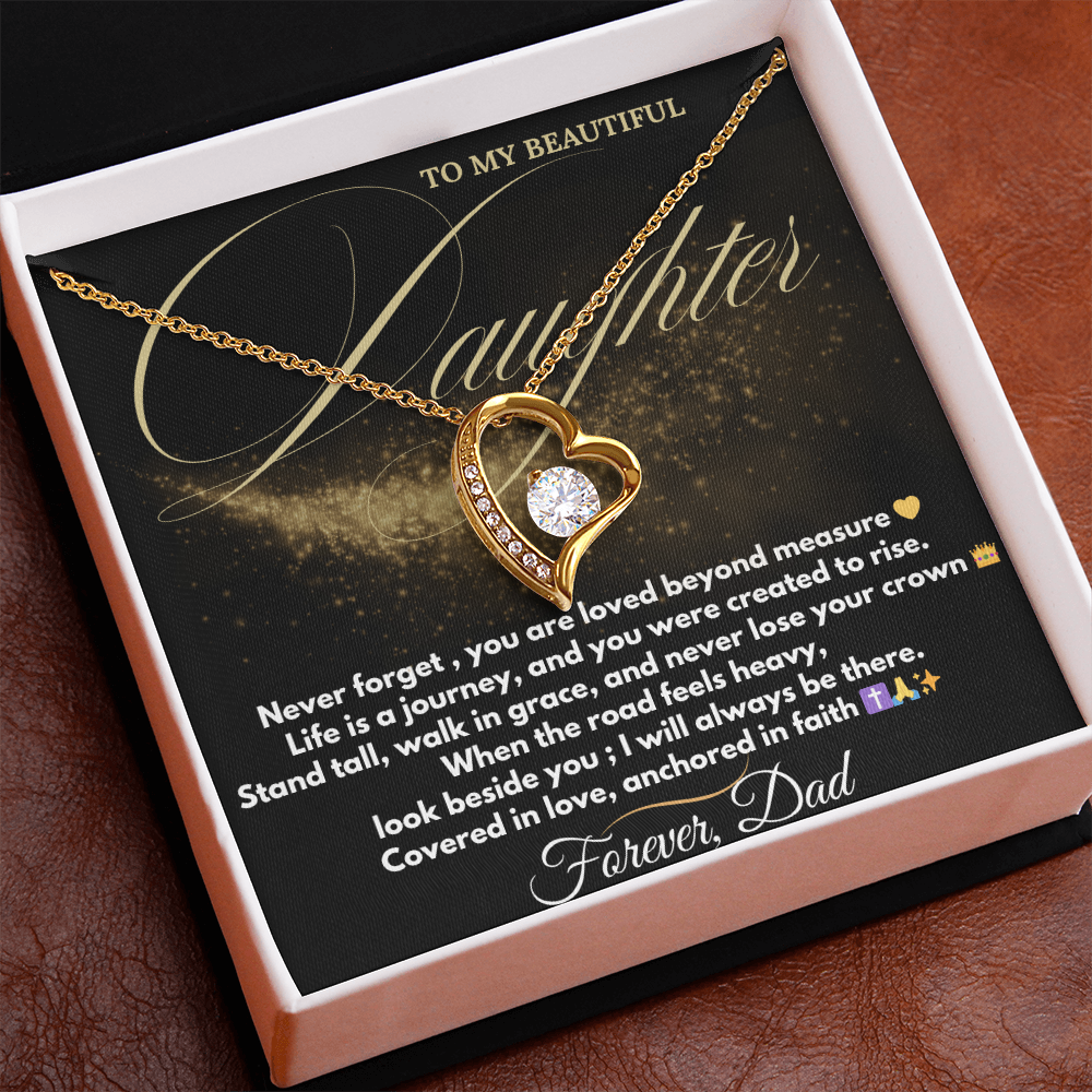 Forever Love Necklace – Dad to Daughter Gift | Faith & Legacy Jewelry