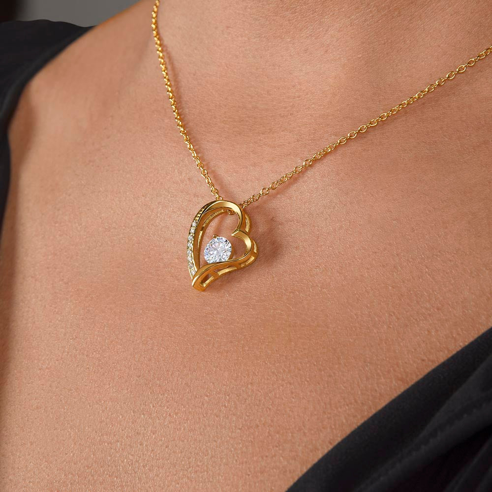 Gold Forever Love Necklace Gift for Wife