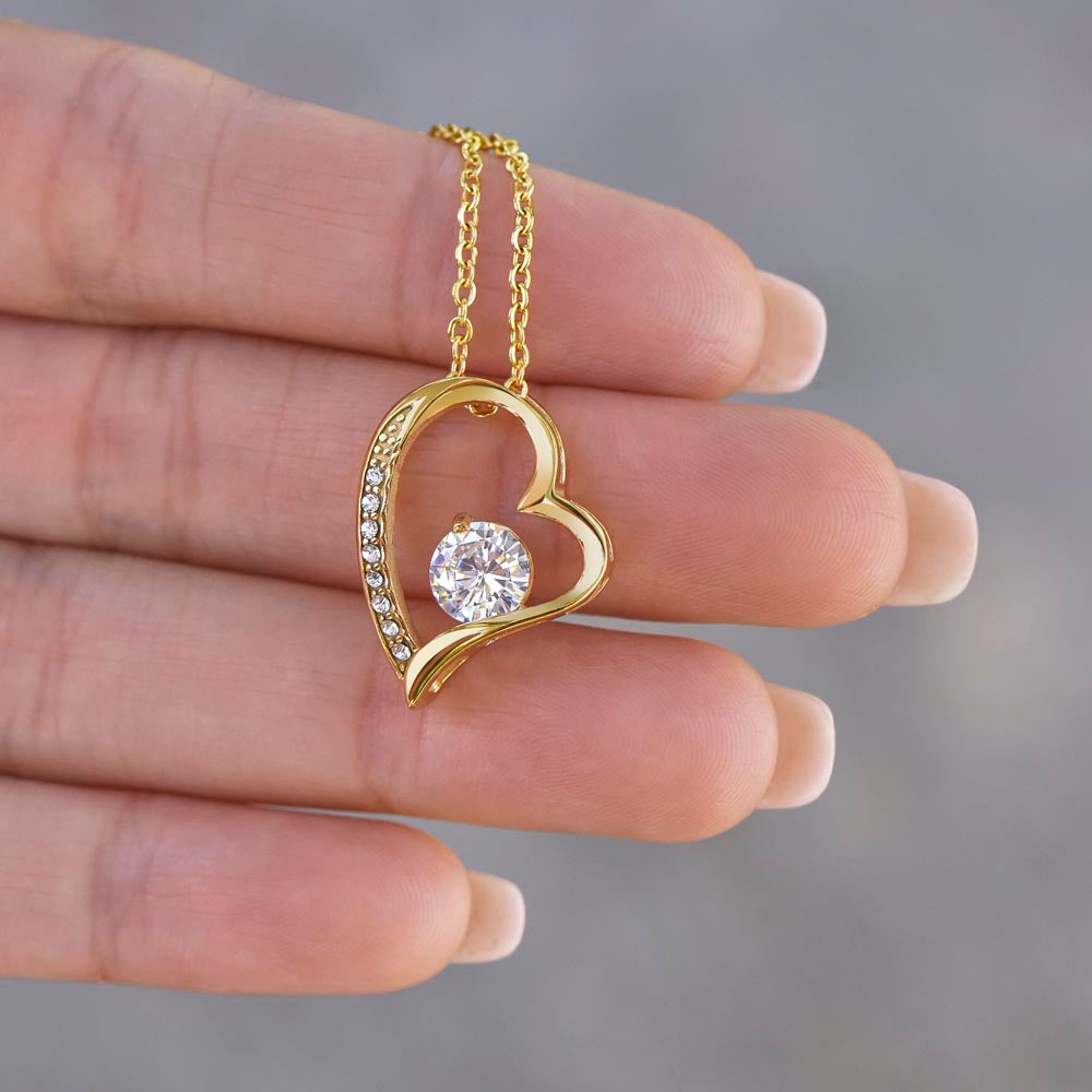 Gold Forever Love Necklace Gift for Wife