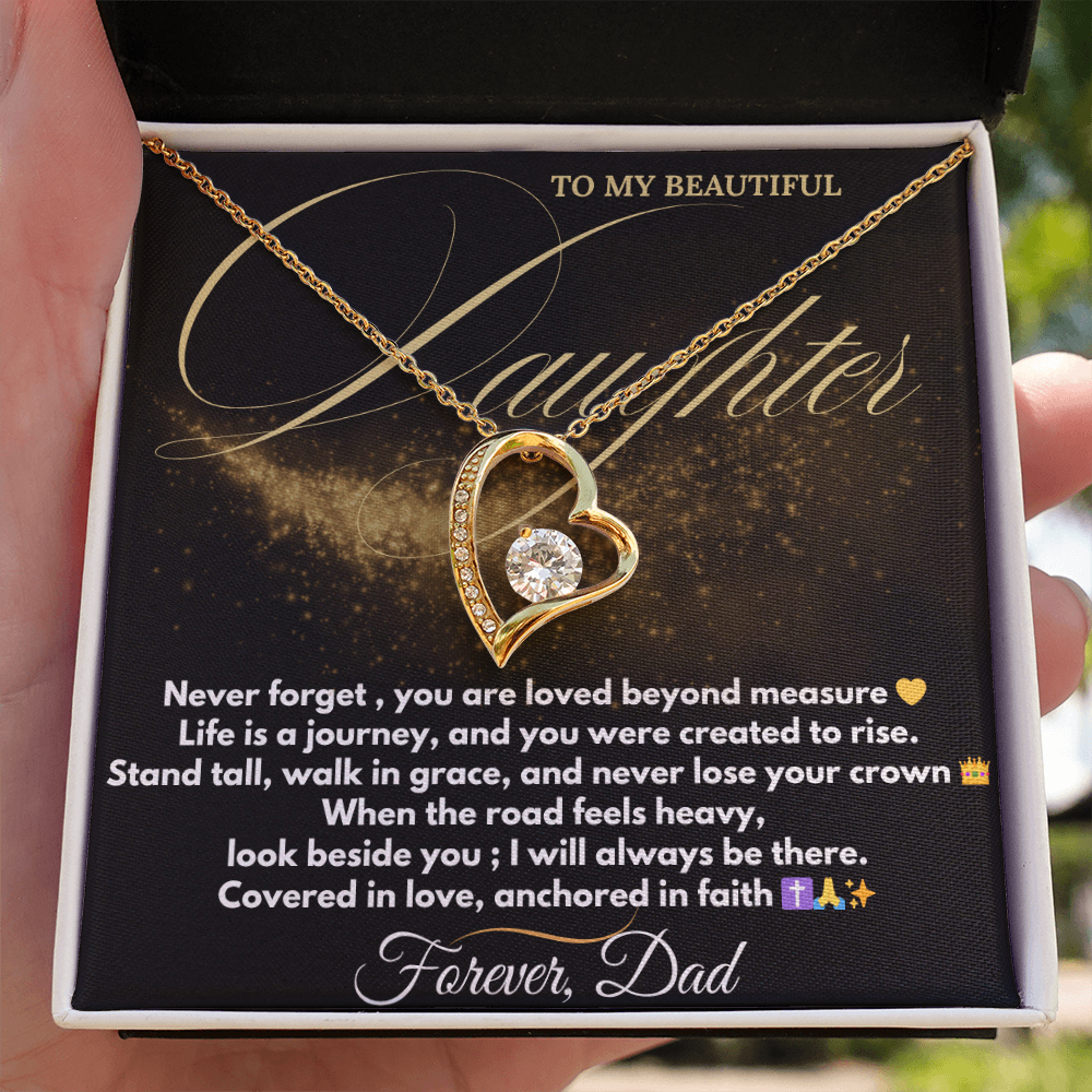 Forever Love Necklace – Dad to Daughter Gift | Faith & Legacy Jewelry