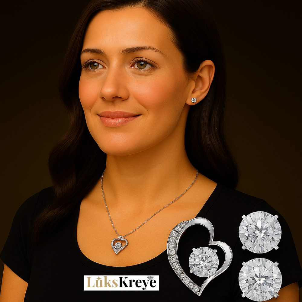 Forever Love Necklace & Earring Set – A Gift of Endless Love for Mom