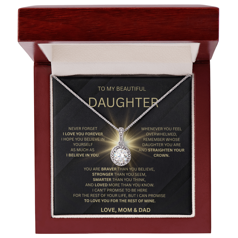 💖 To Our Beautiful Daughter – Love, Mom & Dad | Eternal Hope Necklace