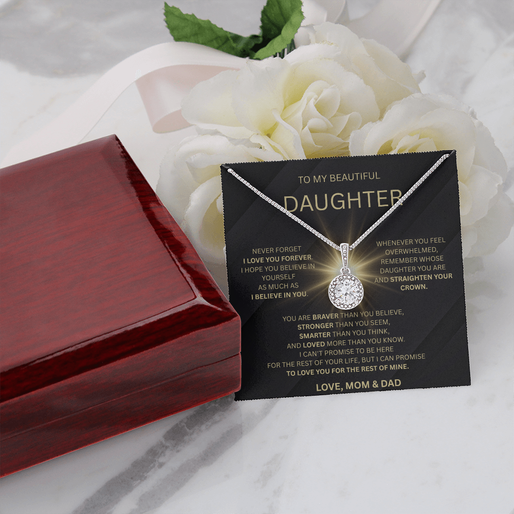 💖 To Our Beautiful Daughter – Love, Mom & Dad | Eternal Hope Necklace