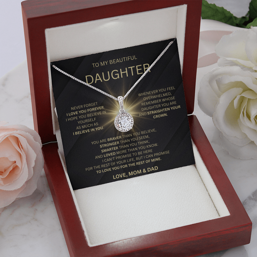 💖 To Our Beautiful Daughter – Love, Mom & Dad | Eternal Hope Necklace