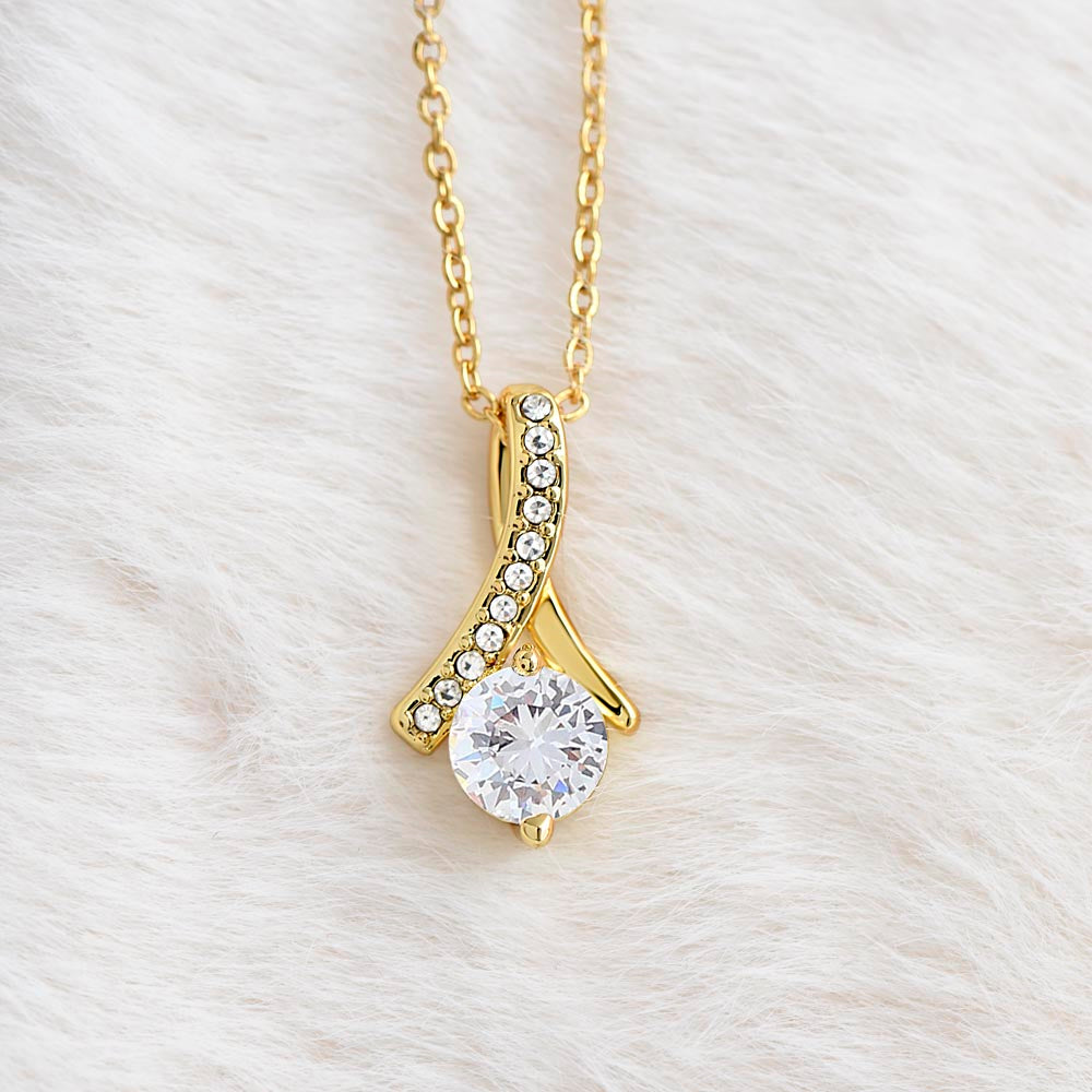 To My Amazing Mother – “I’ll Love You Forever” Alluring Beauty Necklace – A Heartfelt Gift for Mom's Special Day|
