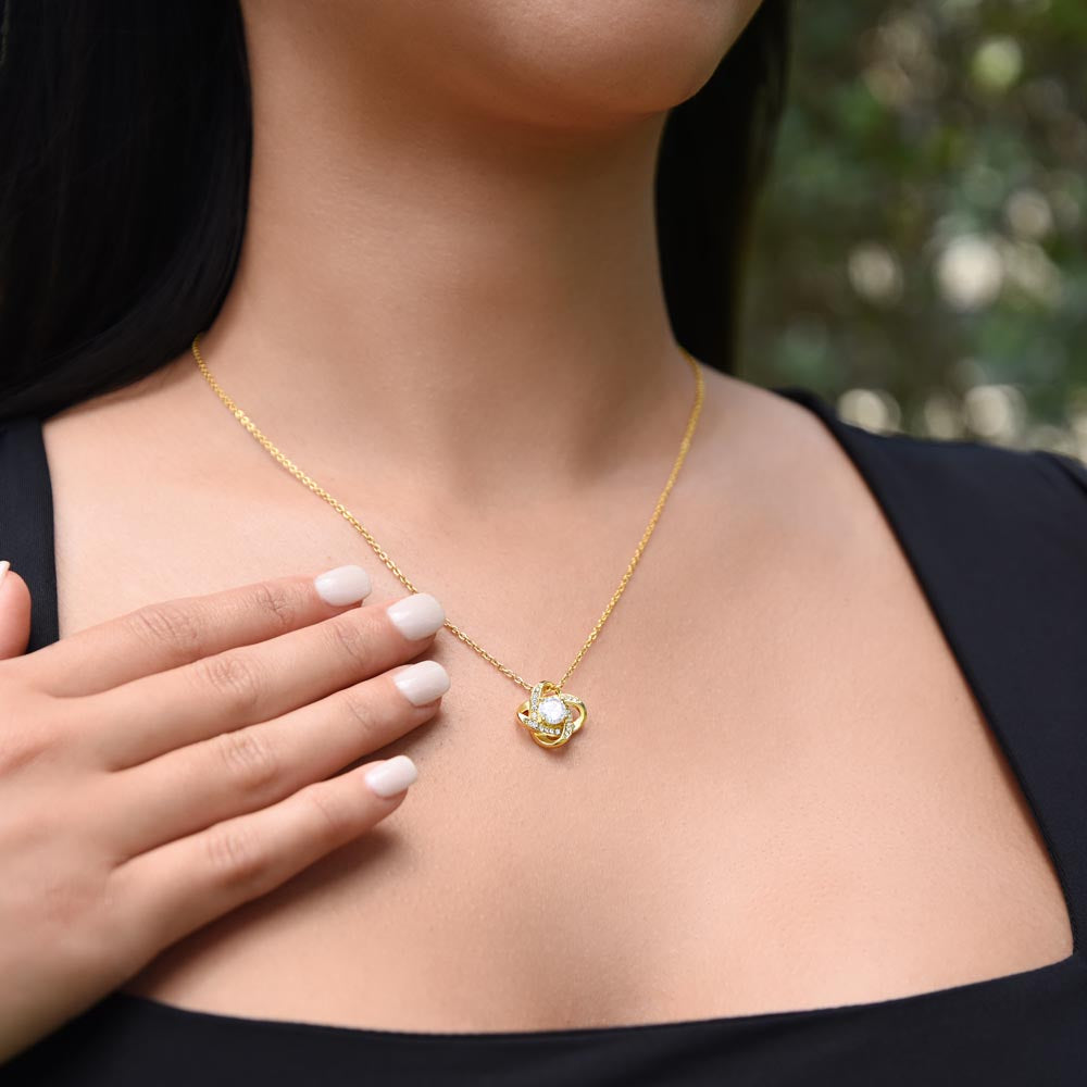 Dad & Daughter Love Knot Necklace – Sentimental Keepsake Gift