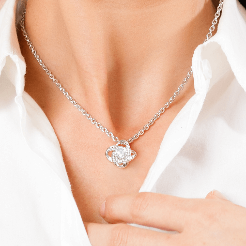 Love Knot Necklace For Mom – A Gift She’ll Treasure Forever| Meaningful Gift from Daughter