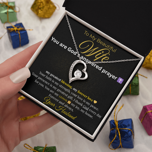 Answered Prayer Necklace | Elegant Gift for Wife 💍